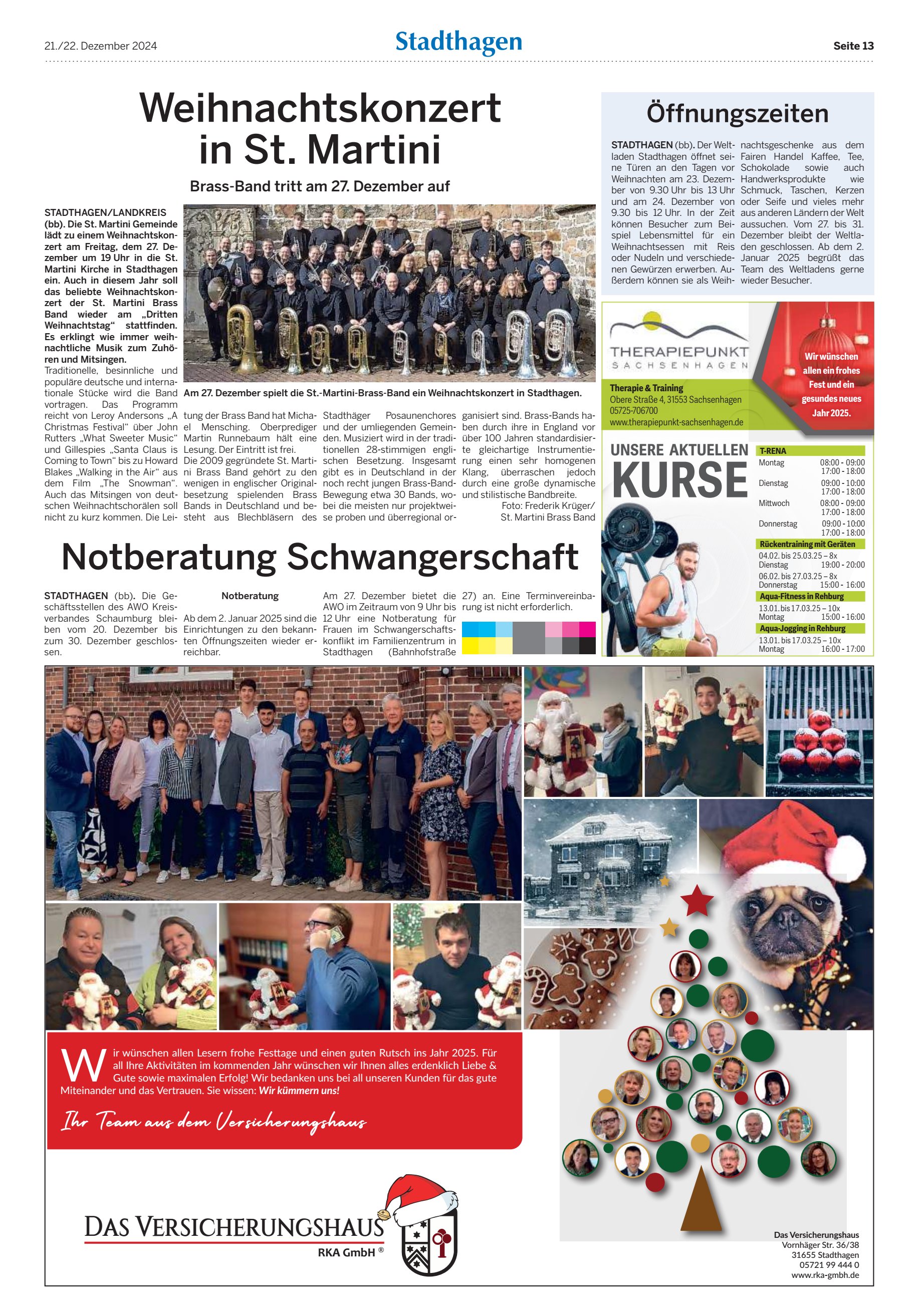 KURSE Weihnachtskonzert Martini