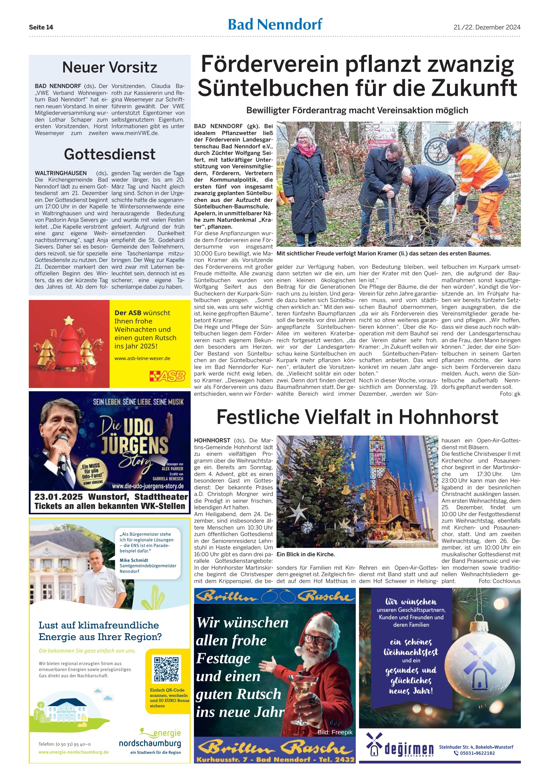 Förderverein pflanzt zwanzig