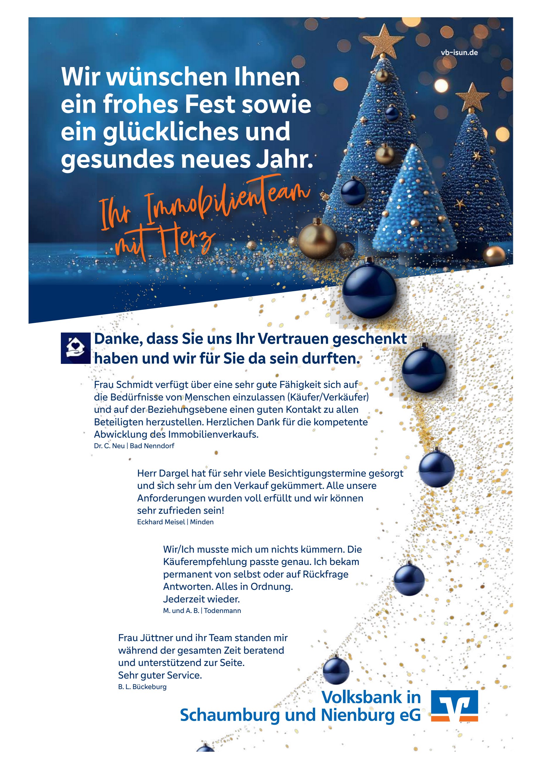 wünschen Ihnen frohes
