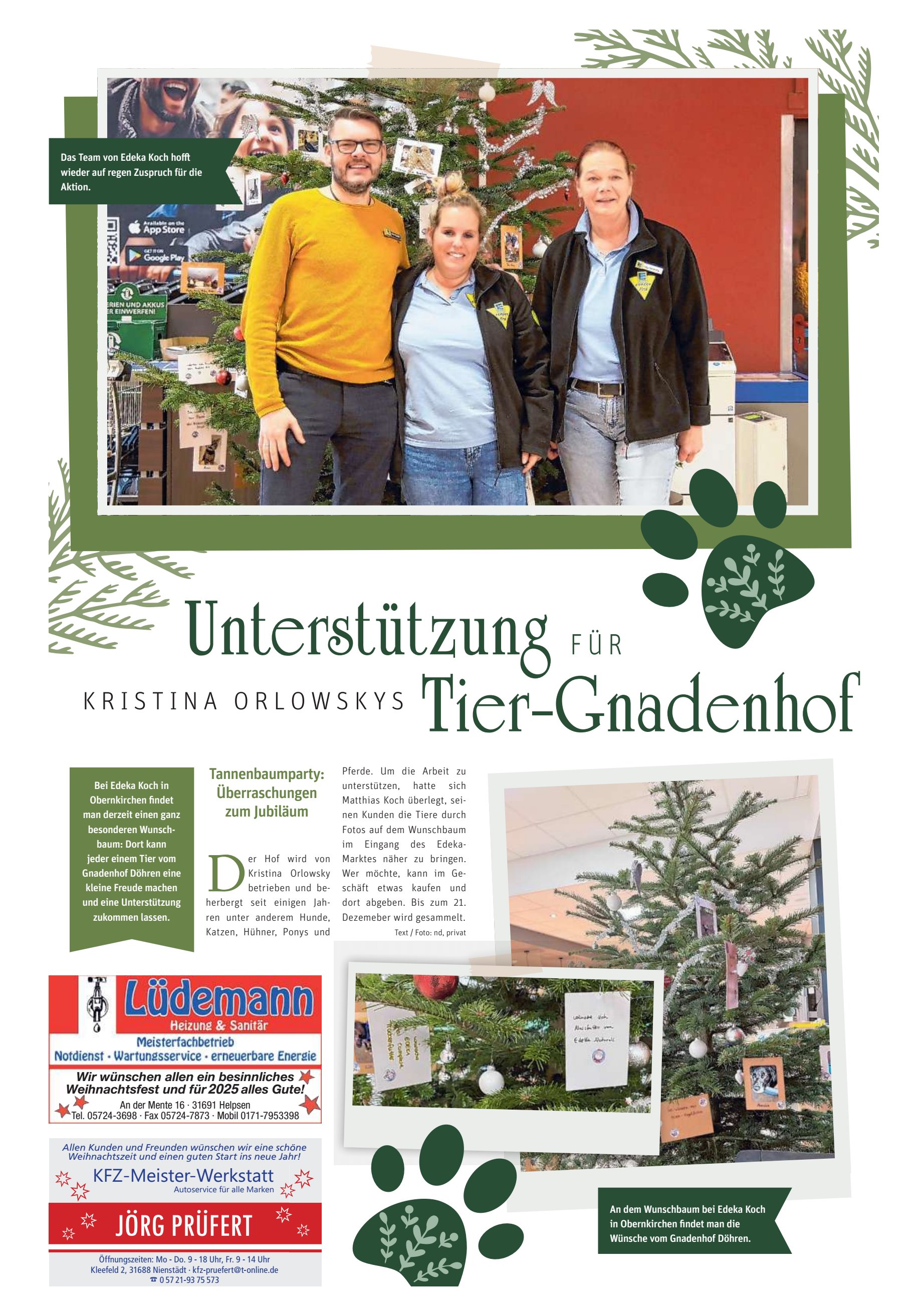 Tier-Gnadenhof Unterstützung JÖRG