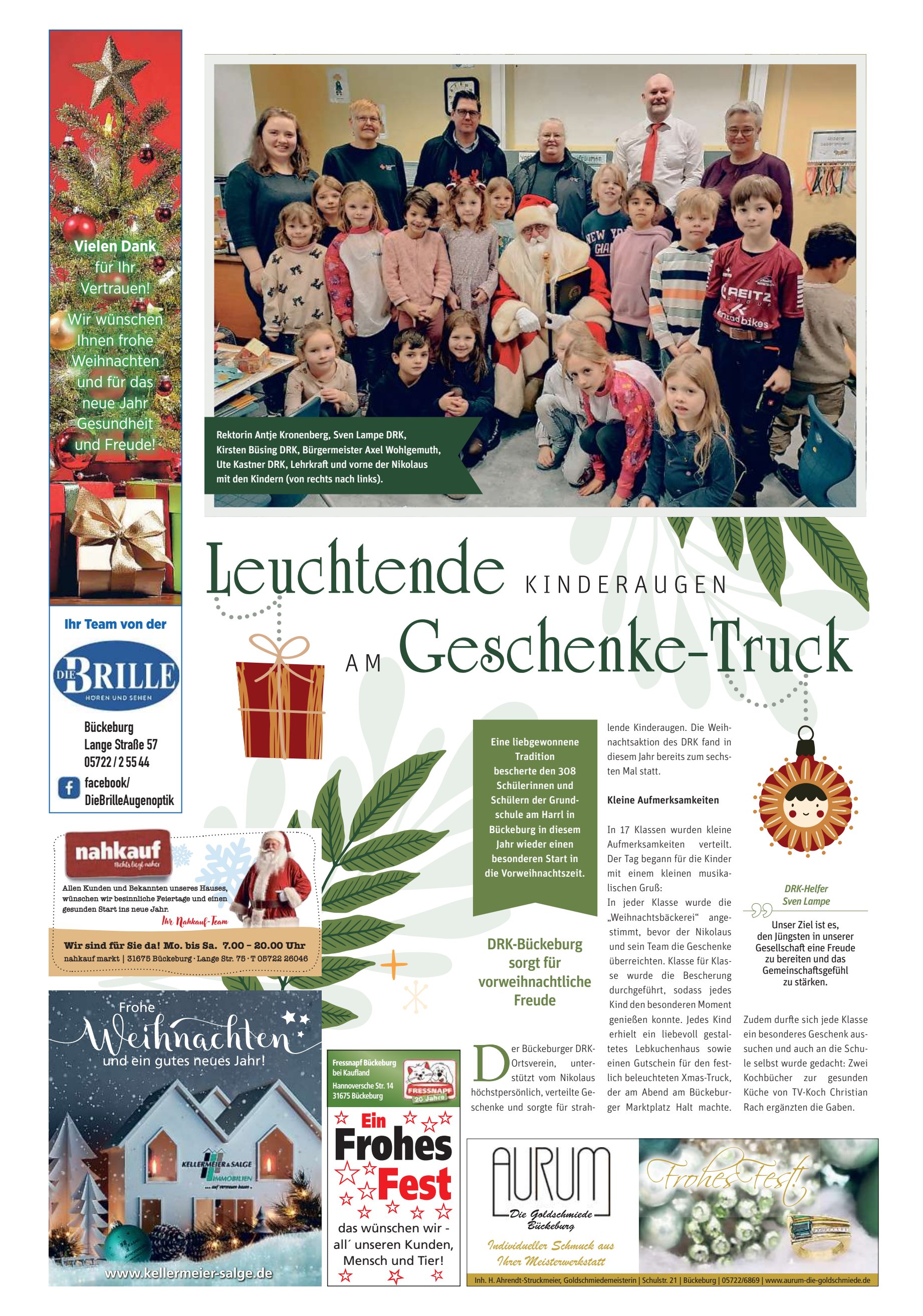 Leuchtende Geschenke-Truck Frohes