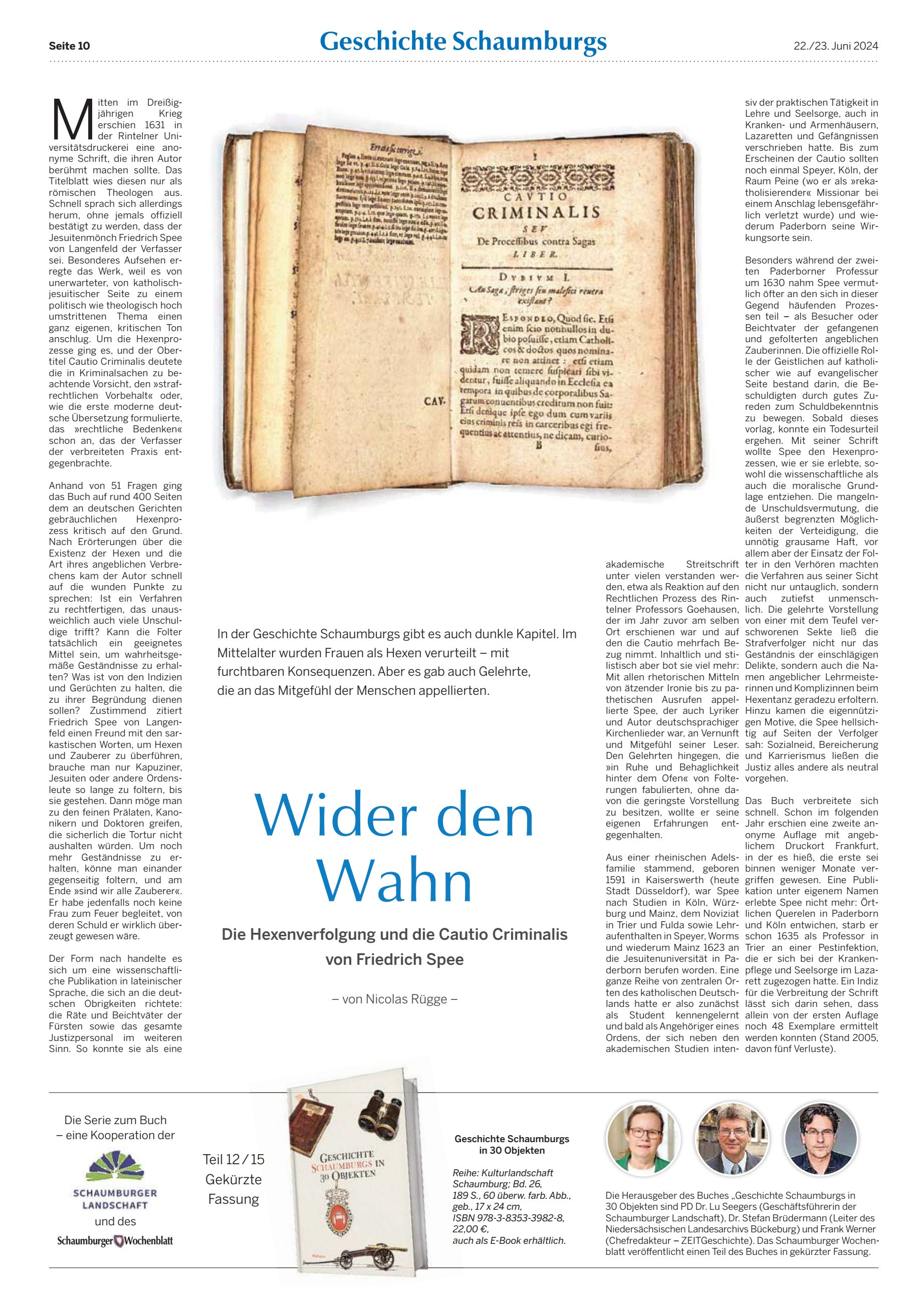Wider Wahn Geschichte