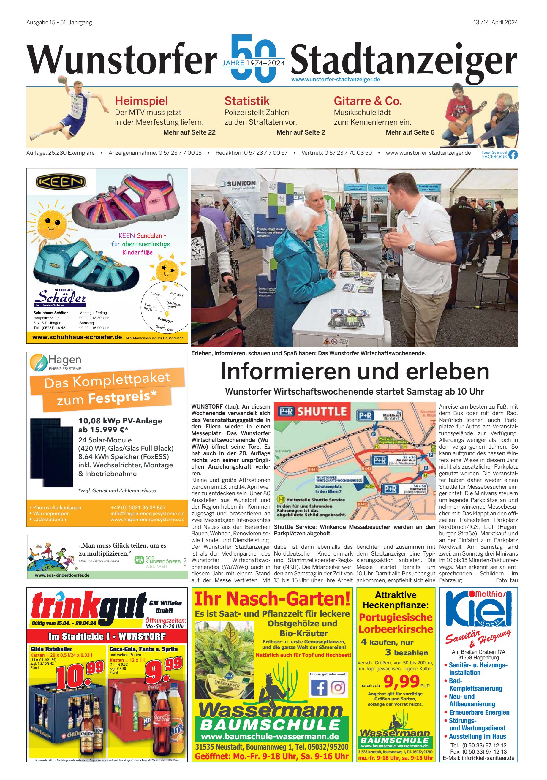 Wunstorfer Stadtanzeiger Informieren