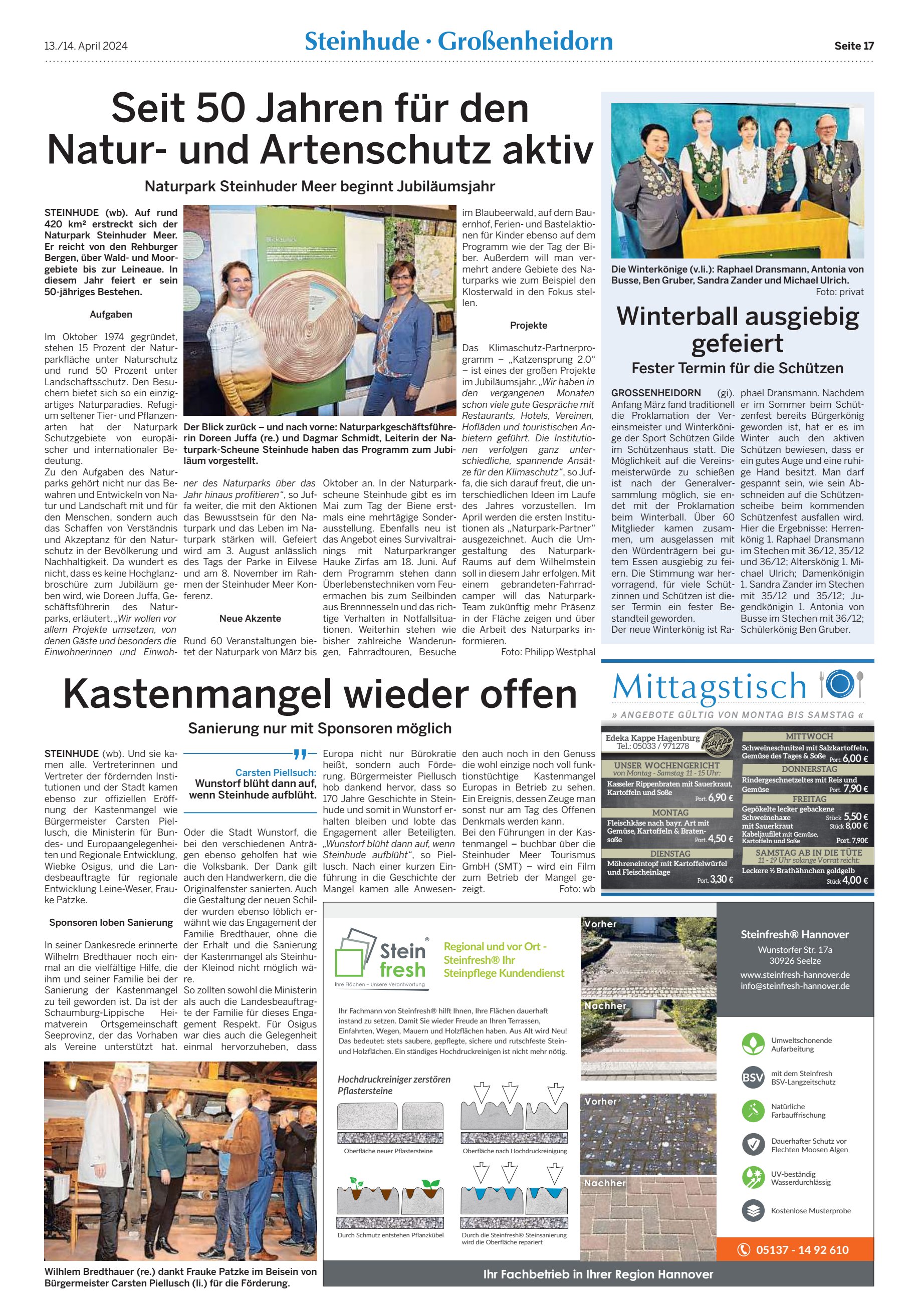 Kastenmangel wieder offen