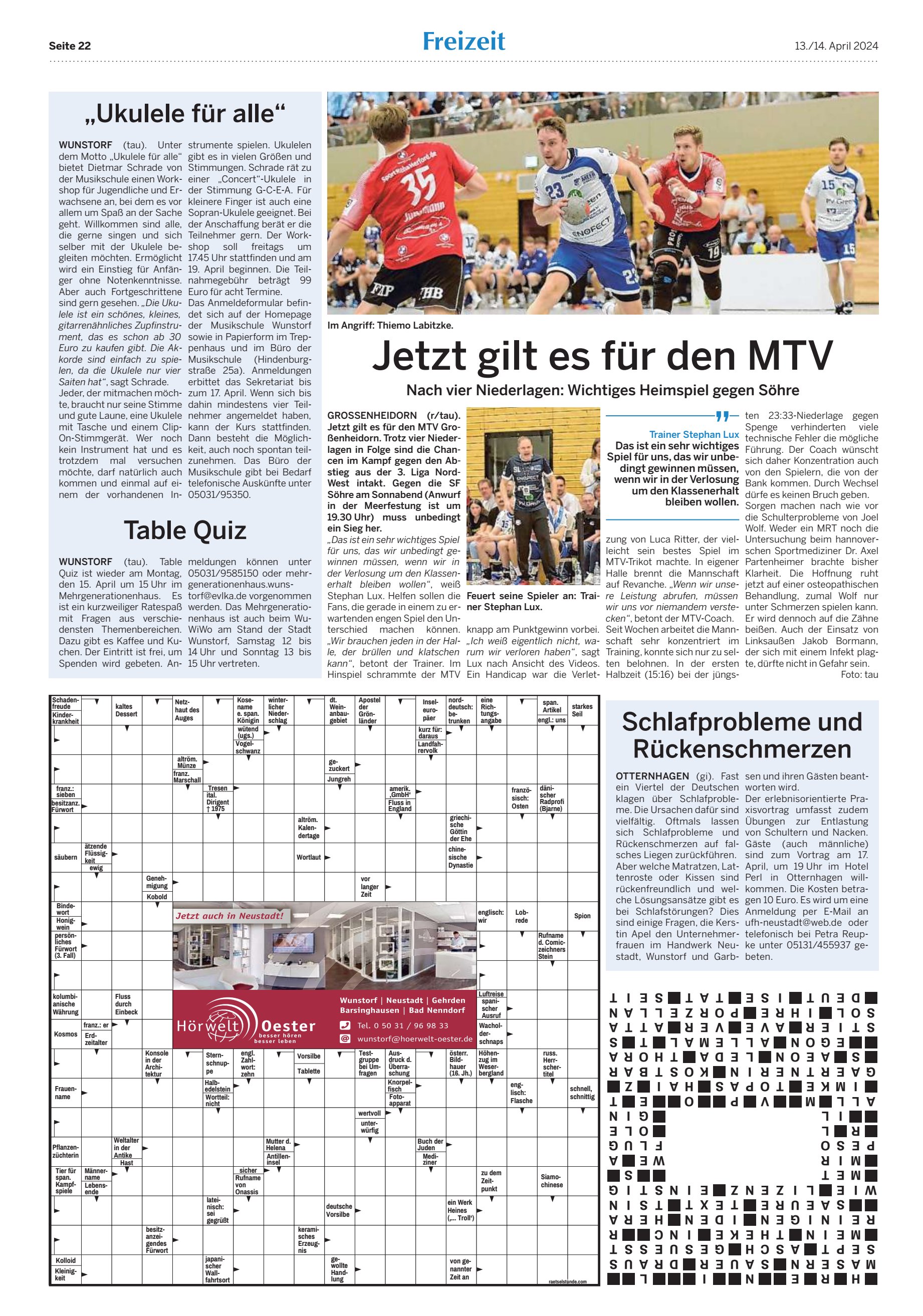 Jetzt gilt Freizeit