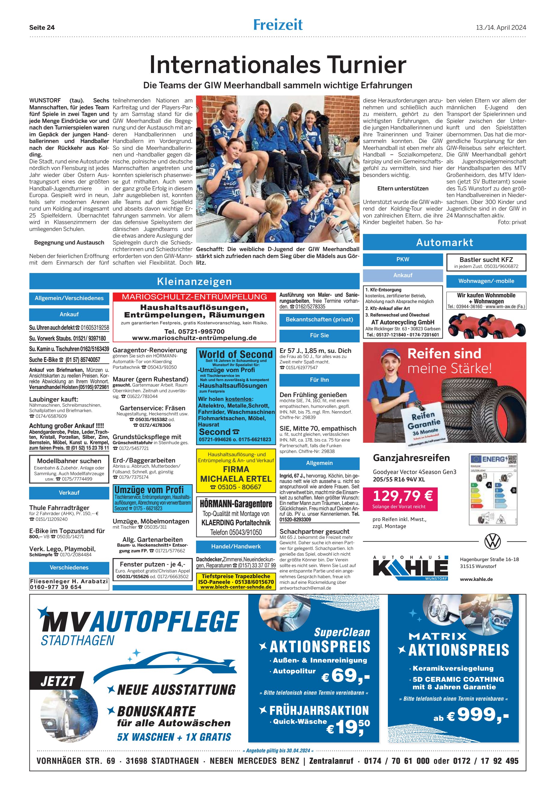 AUTOPFLEGE Internationales Turnier