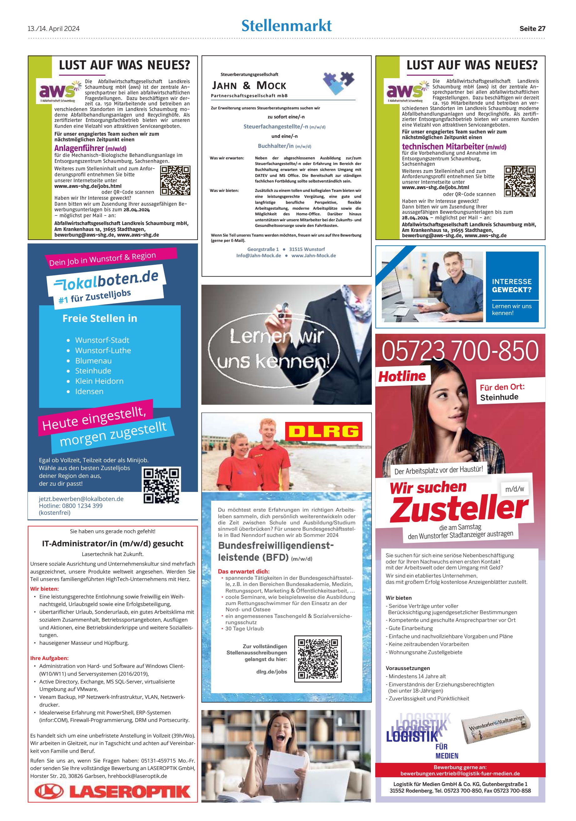 Stellenmarkt LUST NEUES