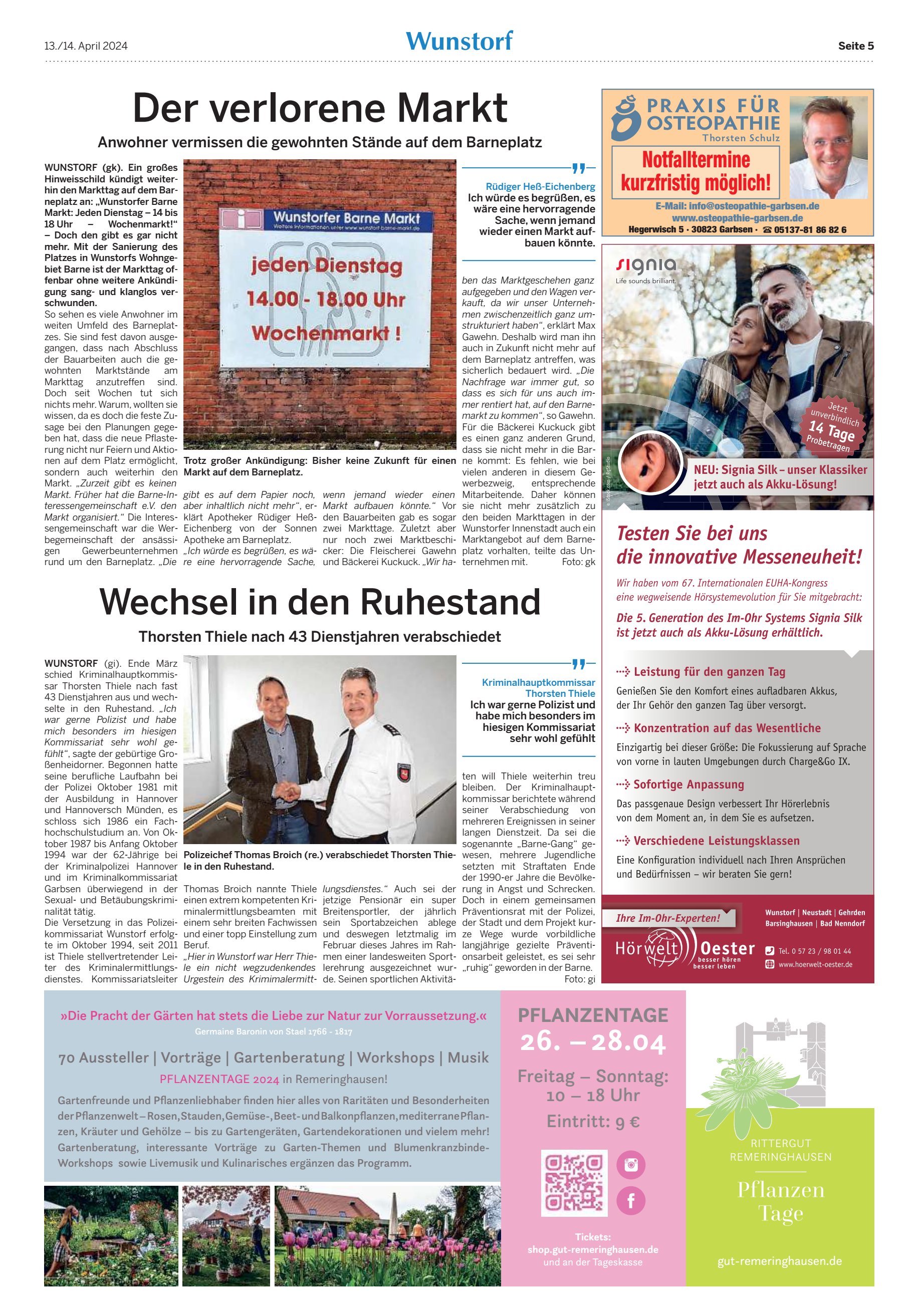 verlorene Markt Wechsel